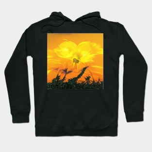 Sunflower Retro Vintage Artificial Intelligence Arts Hoodie